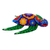 Alebrije wood statuette, 'Psychedelic Turtle' - Hand Painted Alebrije Turtle Wood Sculpture from Mexico