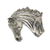 Sterling silver brooch pendant, 'Proud Mare' - Artisan Crafted Sterling Silver Horse Brooch Pendant (image 2a) thumbail
