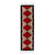 Zapotec wool rug, 'Red Star Path' (2x7) - Loom Woven Red and Black Zapotec Wool Rug (2 x 7 Feet) thumbail