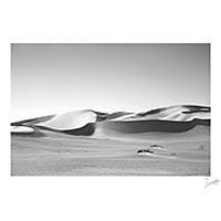 'Siwa Dunes' - Black and White Egyptian Desert Photograph