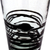 Blown glass drinking glasses, 'Ebony Spin' (set of 6) - Set of 6 Hand Blown Black Spiral Glass Tumblers from Mexico (image 2d) thumbail
