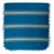 Colcha de algodón zapoteca (gemelo) - Colcha de algodón a rayas azul beige tejida a mano tamaño doble
