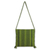 Wool shoulder bag, 'Mexican Lime' - Hand Woven Lime Green Zapotec Wool Shoulder Bag (image 2b) thumbail