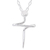 Men's sterling silver cross necklace, 'Son of a Carpenter' - Men's Artisan Crafted Taxco Silver Cross Necklace thumbail