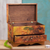 Decoupage jewelry box, 'Thoughts of Paris' - Handcrafted Paris Theme Decoupage Jewelry Box with Drawer thumbail
