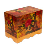Decoupage jewelry box, 'Thoughts of Paris' - Handcrafted Paris Theme Decoupage Jewelry Box with Drawer