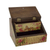 Decoupage box, 'Butterfly Enchantment' - Floral Decoupage Box with Butterflies and Hidden Drawer (image 2b) thumbail