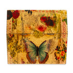 Decoupage box, 'Butterfly Enchantment' - Floral Decoupage Box with Butterflies and Hidden Drawer
