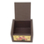 Decoupage box, 'Tea Time' - Petite Ventilated Decoupage Decorative Tea Box from Mexico (image 2c) thumbail