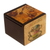 Decoupage box, 'Tea Time' - Petite Ventilated Decoupage Decorative Tea Box from Mexico