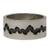 Silver band ring, 'Dark River' - Women's Handmade Band Ring of Taxco Silver 950 (image 2a) thumbail