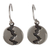 Silver dangle earrings, 'Dark River' - Handmade Taxco Silver 950 Petite Dangle Earrings (image 2a) thumbail