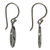 Silver dangle earrings, 'Dark River' - Handmade Taxco Silver 950 Petite Dangle Earrings (image 2b) thumbail