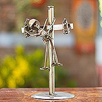 Featured review for Auto part sculpture, Rustic Lineman