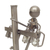 Auto part sculpture, 'Rustic Lineman' - Mexico Eco Friendly Handmade Recycled Auto Part Sculpture (image 2d) thumbail