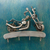 Auto part key rack, 'Rustic Motorcycle' - Mexico Auto Part Sculpture Handmade Bike Theme Key Rack