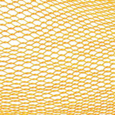 Baumwollhängematte, (doppelt) - Handgewebte Hängematte aus orangefarbener Baumwolle in Doppelgröße