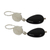 Onyx filigree earrings, 'Nocturnal' - Filigree Sterling Silver Earrings with Onyx Gems