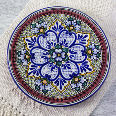 Ceramic dinner plate, Imperial Flower