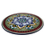 Ceramic dinner plate, 'Imperial Flower' - Artisan Crafted Authentic Mexican Talavera Style Plate (image 2b) thumbail