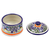 Tañavera-style ceramic box, 'Colonial Lady' - Handcrafted Petite Mexican Talavera Style Ceramic Box