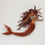 Iron and glass mosaic wall sculpture, 'Ocean Queen' - Handmade Iron and Glass Mosaic Mermaid Wall Sculpture (image 2) thumbail
