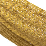 Cotton hammock, 'Maya Mustard' (double) - Mustard Yellow Cotton Hand Woven Maya Double Hammock