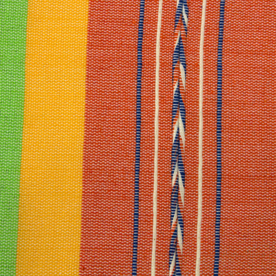 Zapotec cotton placements, 'Fiesta Hues' (set of 4) - Zapotec Colorful Hand Woven Cotton Placemats (Set of 4)