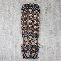 Ceramic mask, 'Maya Tzompantli'