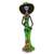 Ceramic sculpture, 'Dazzling Catrina' - Day of the Dead Catrina Sculpture Artisan Crafted thumbail