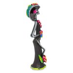 Ceramic sculpture, 'Catrina the Seductress' - Day of the Dead Catrina Ceramic Sculpture Crafted by Hand