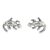Sterling silver button earrings, 'Little Salamanders' - Mexican Lizard Sterling Silver Handcrafted Button Earrings (image 2a) thumbail