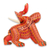 Wood alebrije sculpture, 'My Elephant Friend' - Artisan Crafted Wood Orange Elephant Figurine from Mexico (image 2d) thumbail