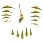 Alebrije sculpture, 'Green Hummingbird' - Green Hummingbird Alebrije Sculpture Crafted by Hand