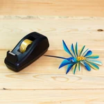 Alebrije sculpture, 'Blue Hummingbird' - Blue Hummingbird Alebrije Hanging Sculpture from Mexico