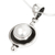 Cultured pearl pendant necklace, 'Lunar Shadow' - Taxco jewellery Necklace Pearl and Sterling Silver (image 2c) thumbail