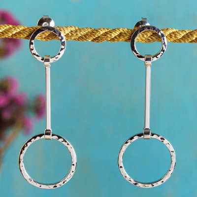 Ohrhänger aus Sterlingsilber - Moderne Ohrringe aus Sterlingsilber, hergestellt in Taxco