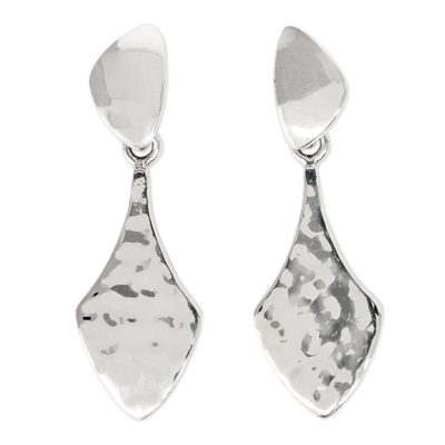 Sterling silver dangle earrings, 'Cosmopolite' - Artisan Crafted Sterling Silver Earrings from Taxco Jewelry