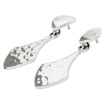 Sterling silver dangle earrings, 'Cosmopolite' - Artisan Crafted Sterling Silver Earrings from Taxco Jewellery