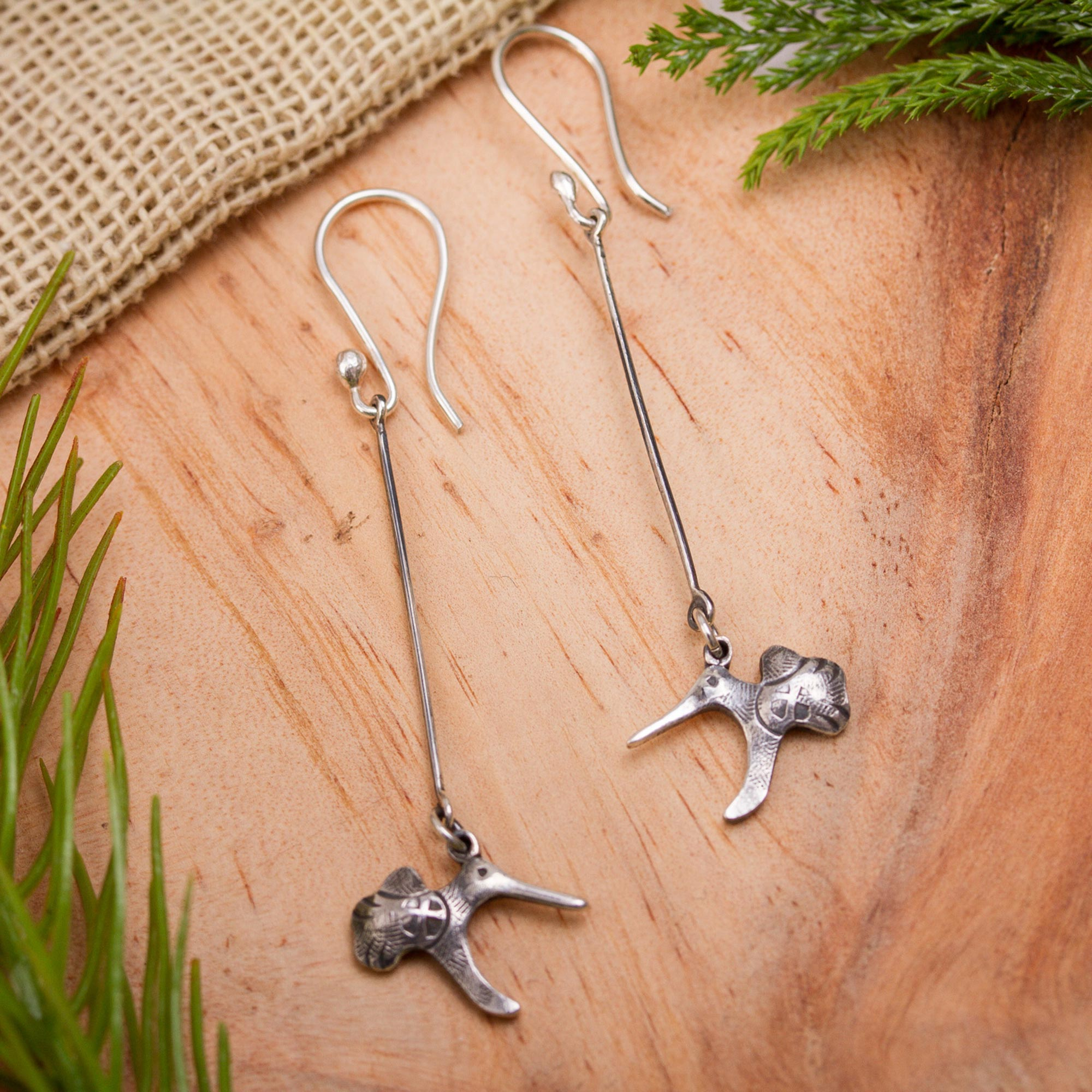 The Official Hairy Growler Jewellery Co. Cambridge - handcrafted and  recycled spoon watchful, mindful bird earrings.