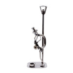 Auto part sculpture, 'Sax on the Corner' - Auto Part and Recycled Metal Musician Sculpture