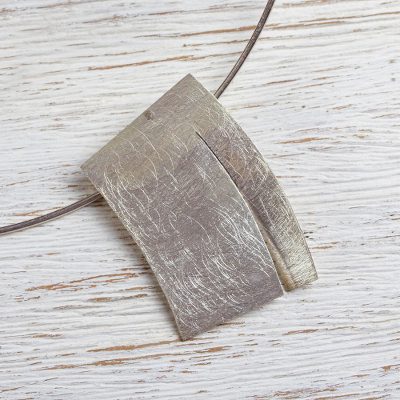 Sterling silver choker necklace, 'Flake' - Modern Style Sterling Silver Choker from Mexican Jewelry