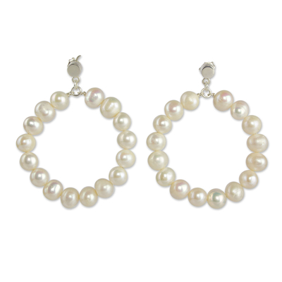 Artisan Crafted Mexico Cultured Pearl Earrings