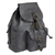 Men's leather backpack, 'Weathered Charcoal' - Weathered Charcoal Leather Handcrafted Men's Backpack