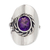 Amethyst wrap ring, 'Precious Lilac' - Artisan Crafted Amethyst and Sterling Silver Wrap Ring (image 2c) thumbail