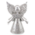 Tin sculpture, 'Shining Angel' - Authentic Mexican Tin Folk Art Angel Sculpture