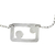 Peridot and garnet pendant necklace, 'Adrift' - Modern Peridot and Garnet Necklace in Sterling Silver (image 2c) thumbail