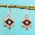 Sterling silver dangle earrings, 'Flower of Infinity' - Handcrafted Mexico Sterling Silver Dangle Earrings thumbail