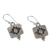 Sterling silver dangle earrings, 'Flower of Infinity' - Handcrafted Mexico Sterling Silver Dangle Earrings (image 2a) thumbail