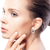 Peridot and garnet button earrings, 'Adrift' - Peridot and Garnet Modern Earrings in Sterling Silver